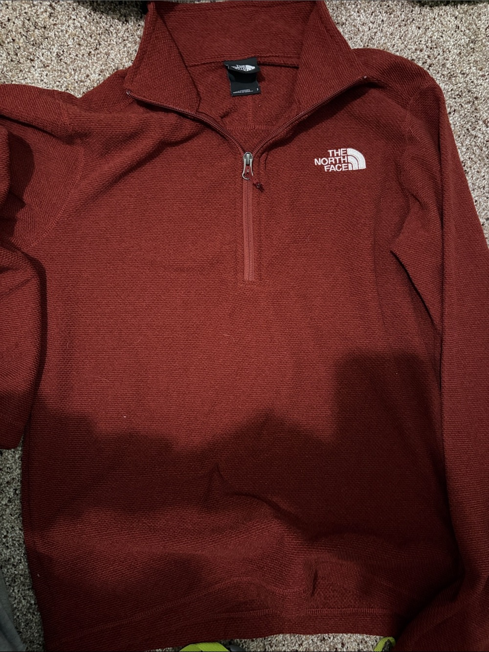 The North Face Men’s Half-Zip Sweater - Rust Red
